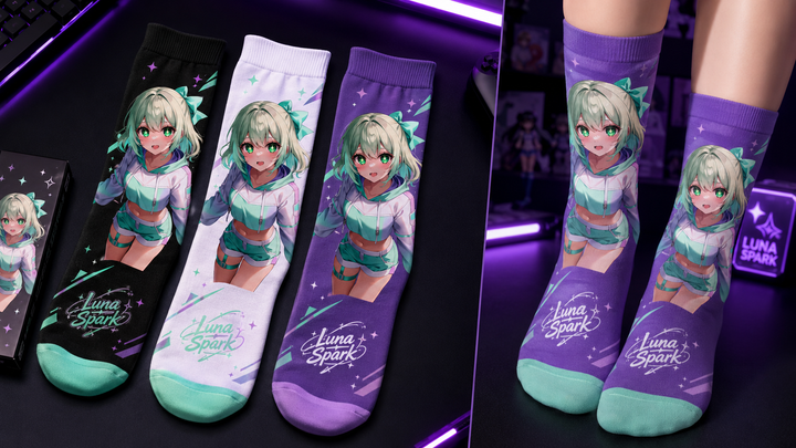 Luna Spark Crew Socks 3-Pack