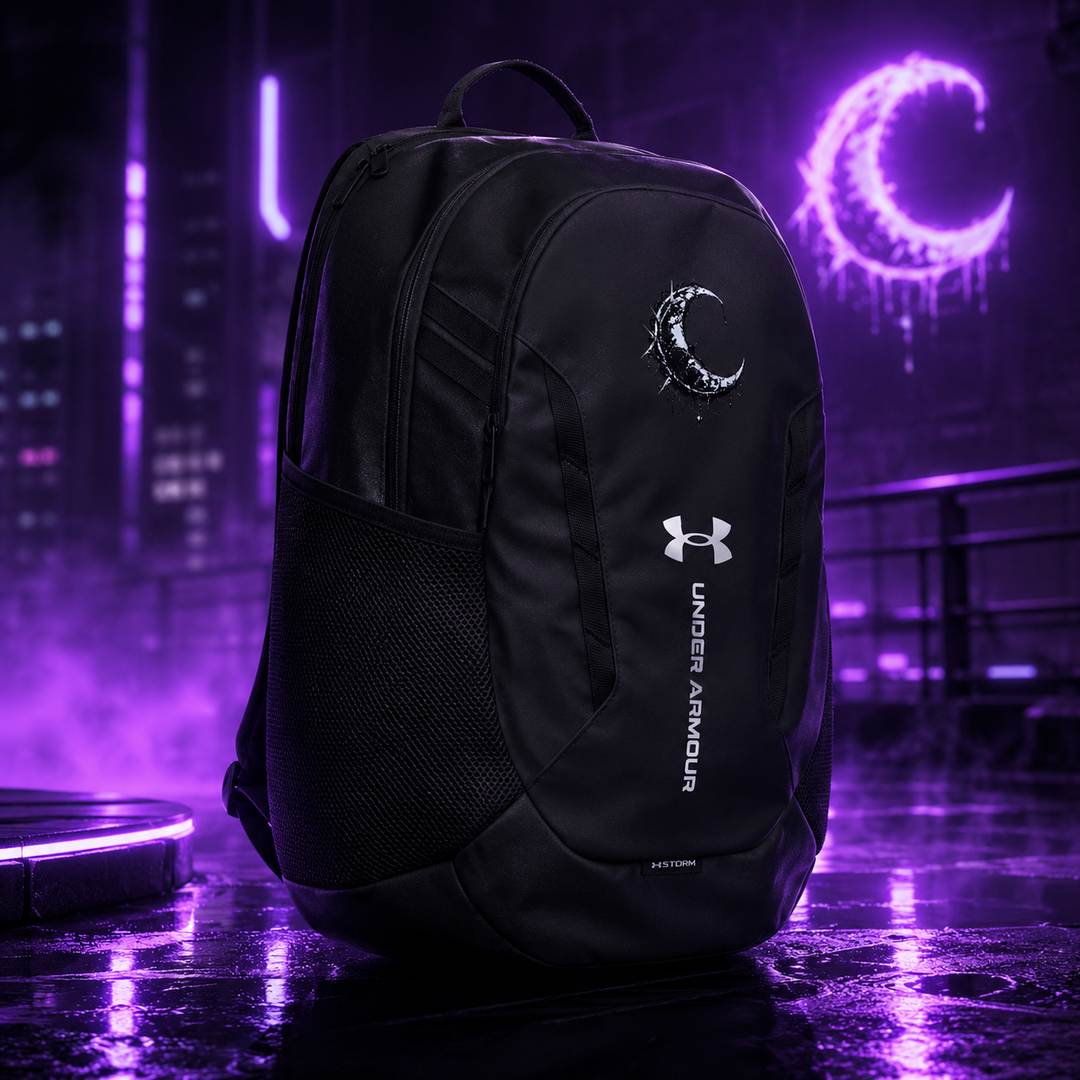 Elyria Nocturne – Subtle Crescent Backpack