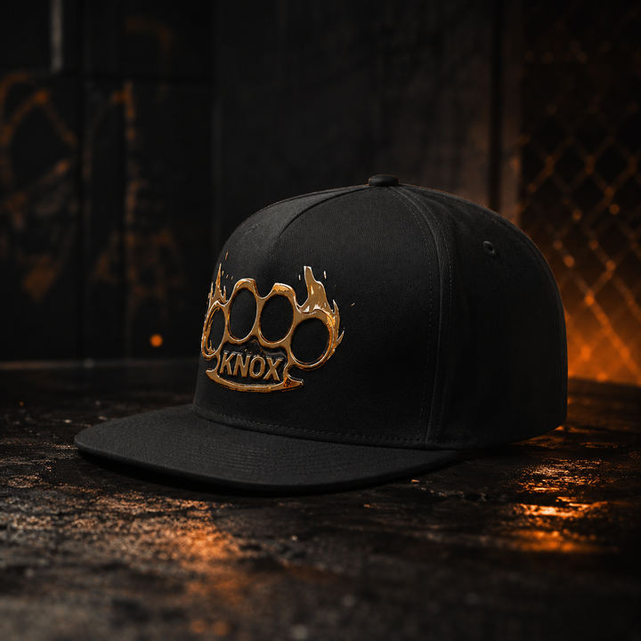 Knox Inferno – Subtle Brass Knuckle Flat Bill Snapback