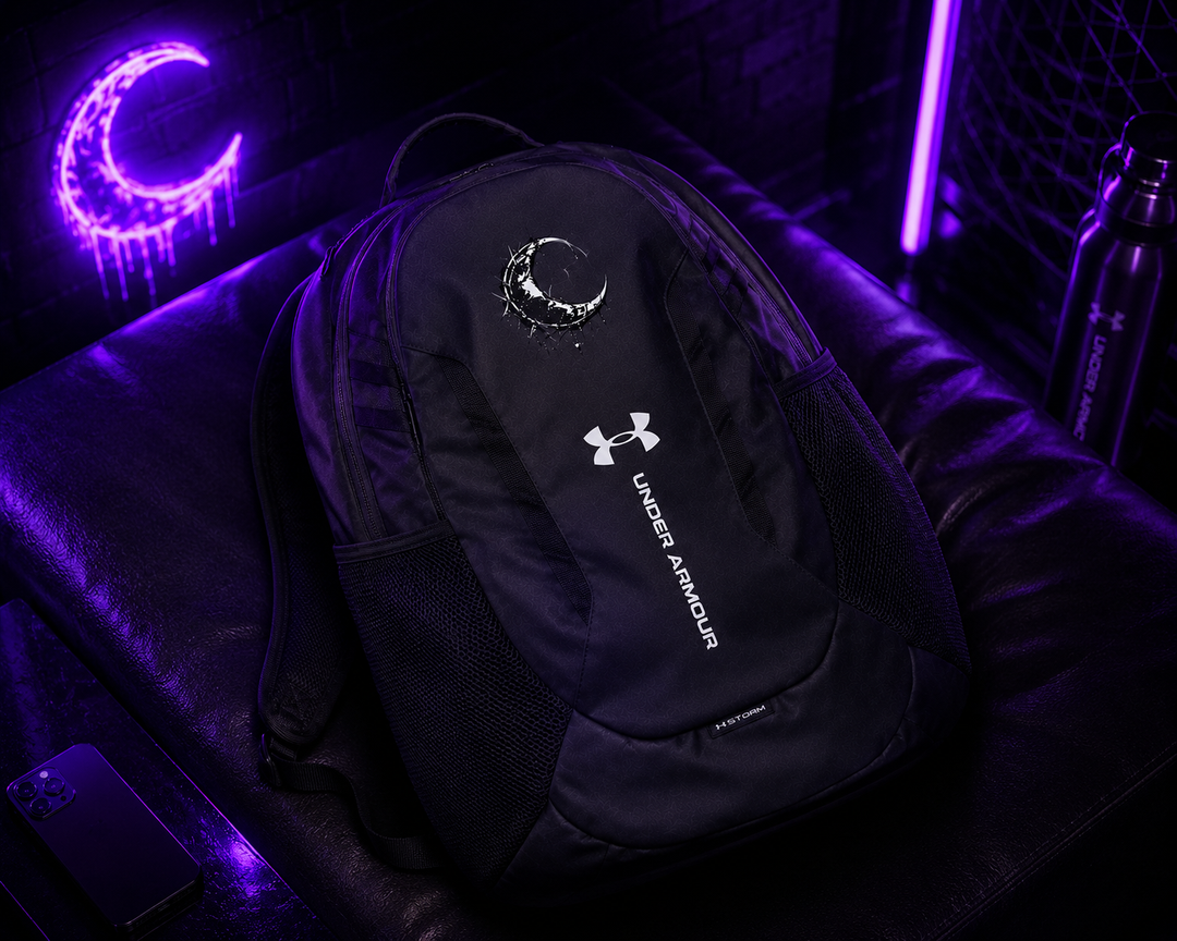 Elyria Nocturne – Subtle Crescent Backpack