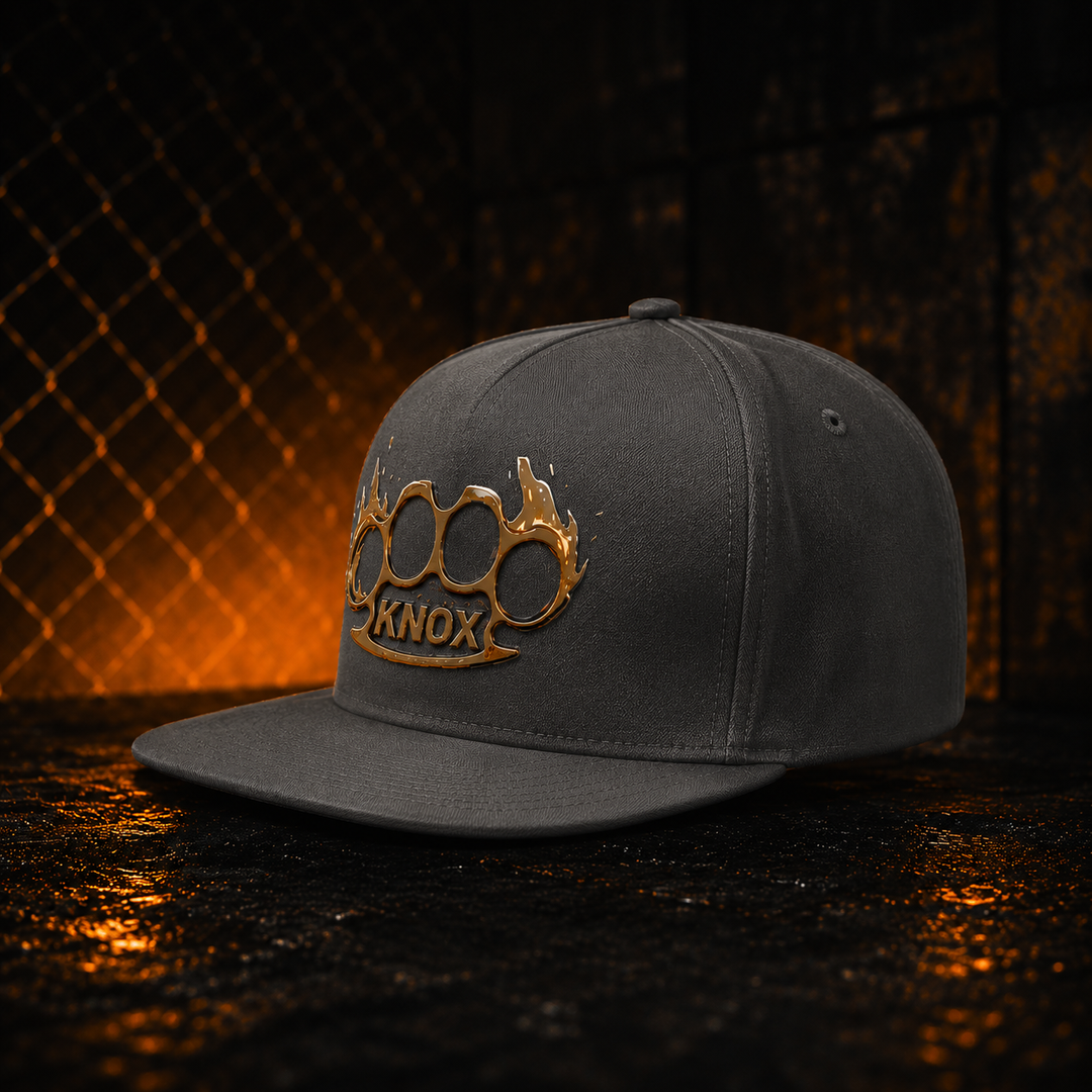 Knox Inferno – Subtle Brass Knuckle Flat Bill Snapback