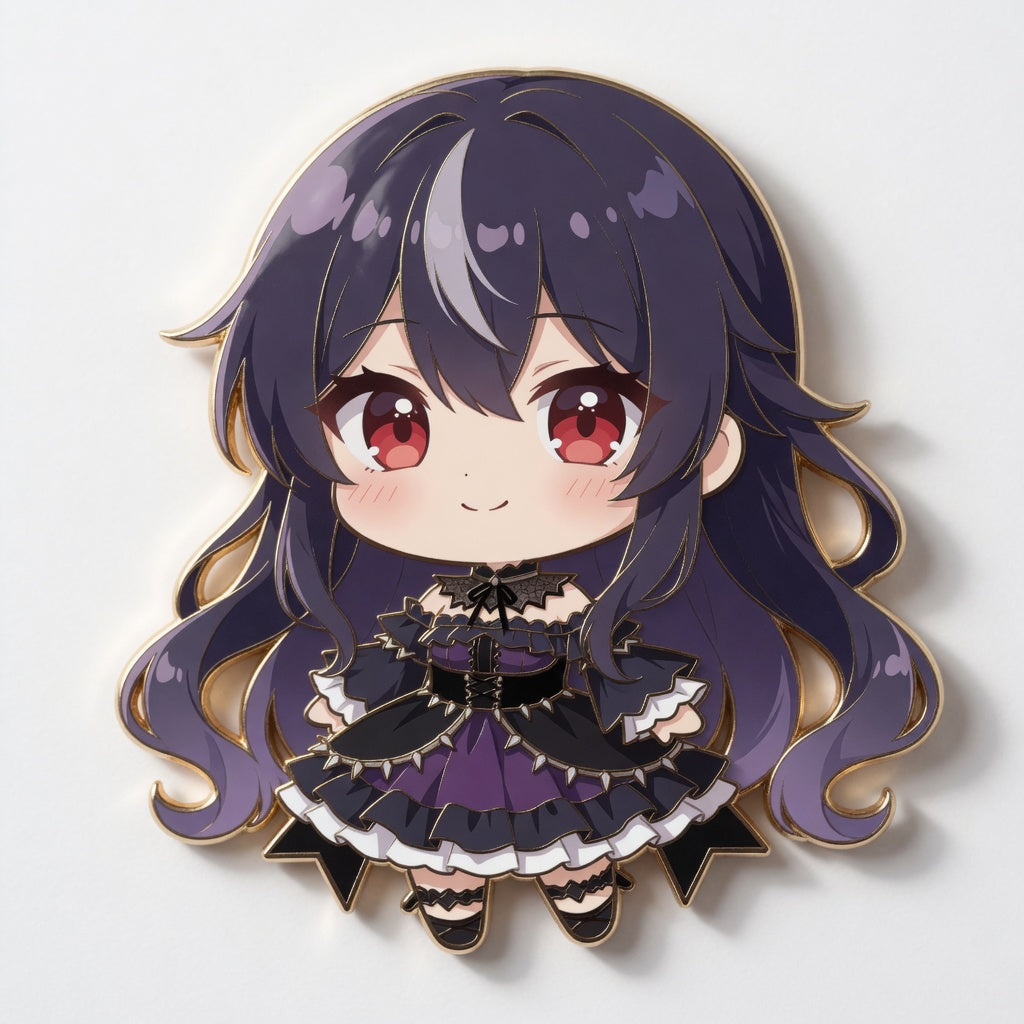 Chibi VTuber Enamel Pin Set (4-Pack)