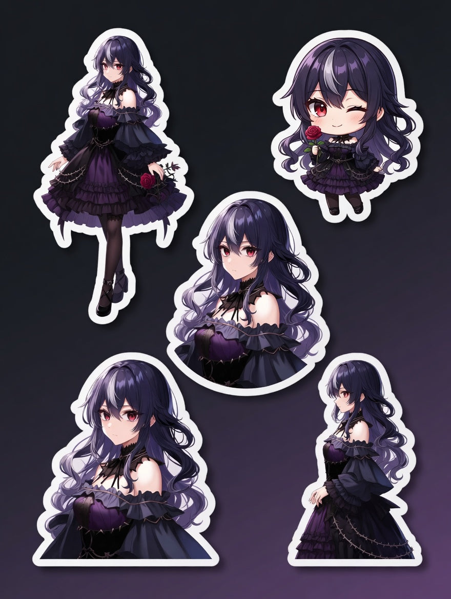 Elyria Nocturne Sticker Pack – Full Set