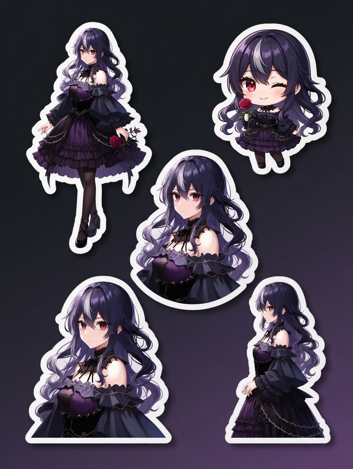 Elyria Nocturne Sticker Pack – Full Set